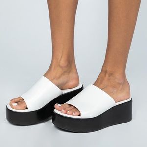 Princess Polly Brita Platform Heels White